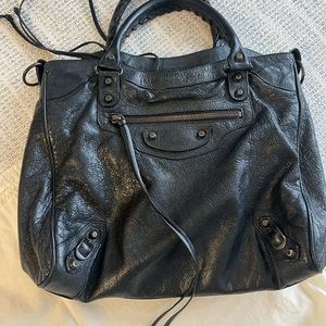 Black Balenciaga Sac + Miroir Bag